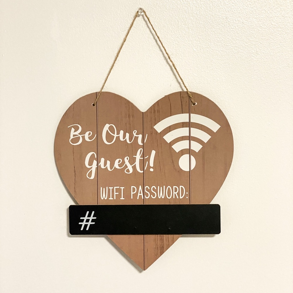 Be Our Guest House Wifi Password Farmhouse Sign
